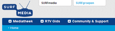 12. Verdere ondersteuning 12.1. Ondersteuning via Community & Support Als u de site van SURFmedia bezoekt (www.surfmedia.