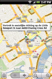 172 Uw HTC Desire Handleiding Routebeschrijvingen U kunt met Google Maps een gedetailleerde routebeschrijving naar uw bestemming opvragen.