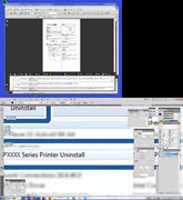 Inleiding Software verwijderen Windows D Selecteer het pictogram van de gewenste printer en klik op OK. P c Belangrijk: Meld u aan met een Administrators group (De groep Administrators).