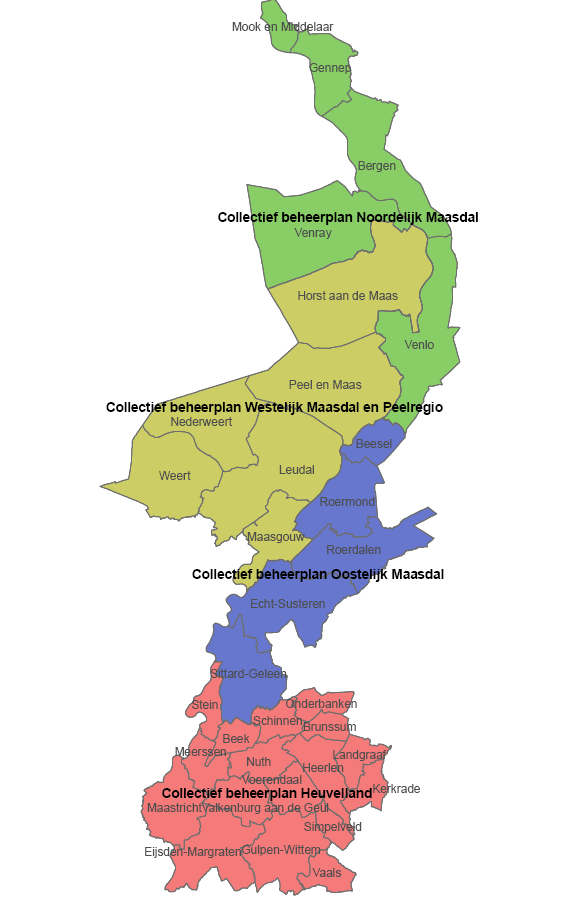 Limburgse Collectieven Gebiedsplannen Collectief NAW-gegevens Collectief beheerplan agrarisch natuurbeheer en landschapsbeheerplan Noordelijk Maasdal Vereniging Innovatief Platteland Venray Peter van