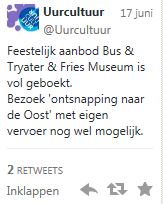 26 Samenwerkingen Fries Museum/Tryater/Keunstwurk Wat In samenwerking met het Fries Museum, Tryater en Keunstwurk is een cultuurprogramma aangeboden voor scholen in Fryslân inclusief vervoer van en