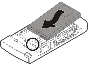 Aan de slag 17 Als de SIM-kaart niet goed is geplaatst, kunt u het apparaat alleen gebruiken in het profiel Offline. 5 Plaats de batterij terug.