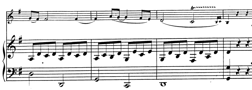 Dit is wat Schubert er zelf van maakte: Vioolsonate KV 301 van W.