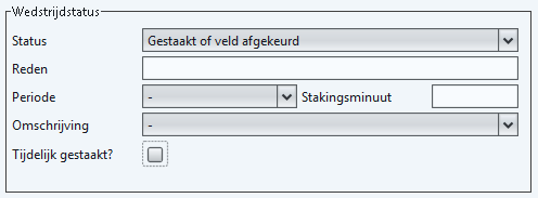 Bovenstaand scherm is ter controle voor de scheidsrechter / verenigingen. 3. Selecteer de knop om het wedstrijdformulier definitief te maken.