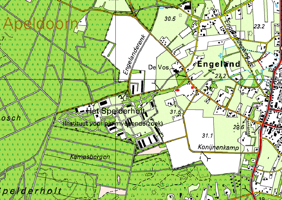 Esprit bv, 4e studentenhuis Parc Spelderholt, Beekbergen Figuur 2: ligging van de maatgevende rekenpunten.