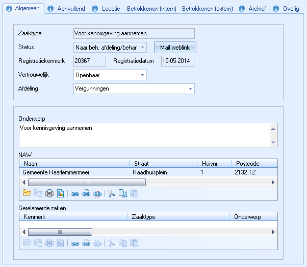 Na registratie in Verseon Alle metadata die zijn toegekend tijdens de registratie in Kofax worden na goedkeuring van de batch doorgezet naar Verseon.