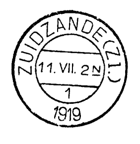 ZUIDWOLDE Provincie Groningen ZUIDWOLDE (GN.) LBPK 3012 Opgeleverd door De Munt in oktober 1910.