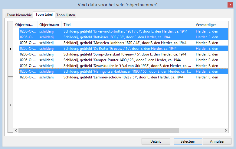 Adlib Gebruikersgids Extra functies voor invoeren 2. Shift+F4 opent een Zoekformulier en we vullen het in. 3.