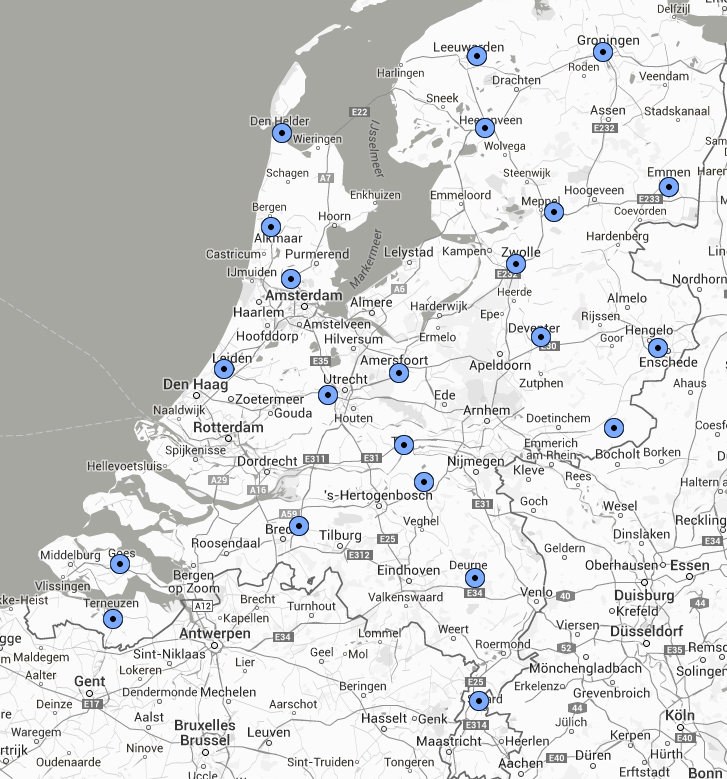 Pagina 16 Locaties praktijkexamens CBR/CCV