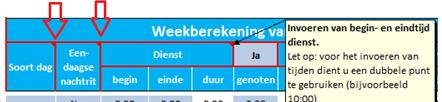 en de netto verblijfskostenvergoeding zichtbaar zijn. In combinatie met de invoer in de kolom basis(invul) gegevens, kun je daar ook je basis-/ garantieloon en ploegentoeslag mee laten berekenen.