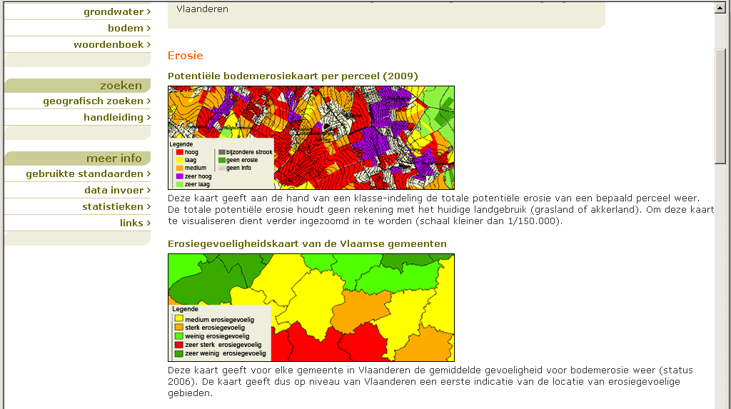 Op de kaart klikken