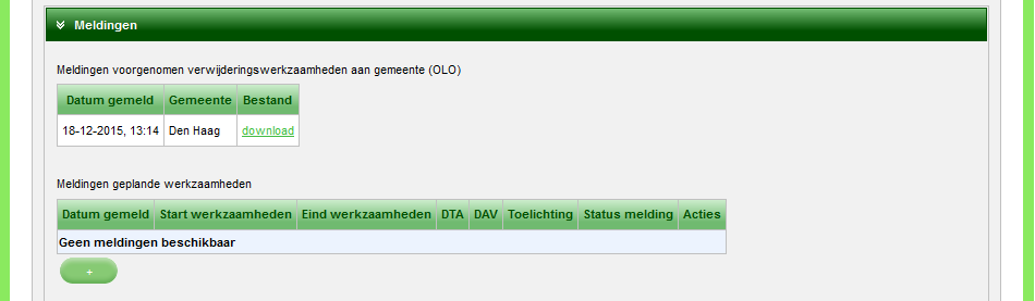 Omdat u de opdracht aan uzelf heeft verstrekt krijgt deze automatisch de status Aangenomen in het opdrachtenpaneel. Let op: Het is natuurlijk mogelijk om een verstrekte opdracht in te trekken.