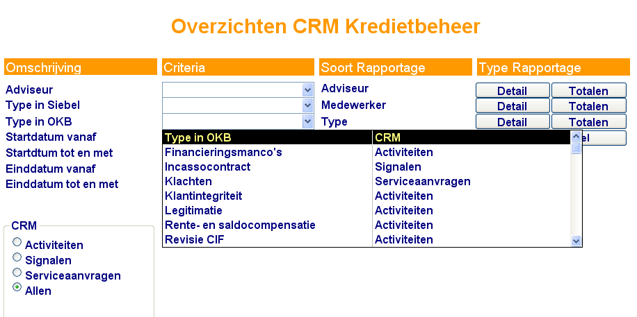 Infobulletin nieuwe OKB 8 serie Pagina 7 Updaten queries uit Siebel met toekenning va