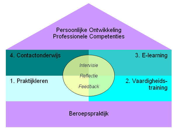 De vraagstelling die mbt het praktijkleren meegegeven kan worden is: Zitten we op de goede weg?