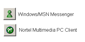 Instant Messaging starten vanuit een geopend CallPilot-bericht Nortel Multimedia-PC-client gebruiken 4. Klik op OK. 5.