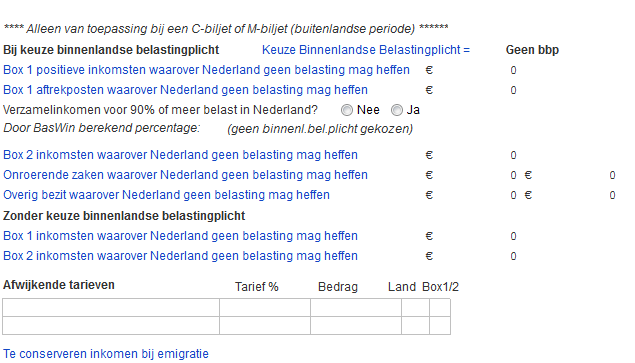 Buitenlandse belastingplicht Als u niet gekozen heeft is het mogelijk dat u aangifte heeft gedaan van inkomsten waarover Nederland geen belasting mag heffen of tegen een verlaagd tarief.