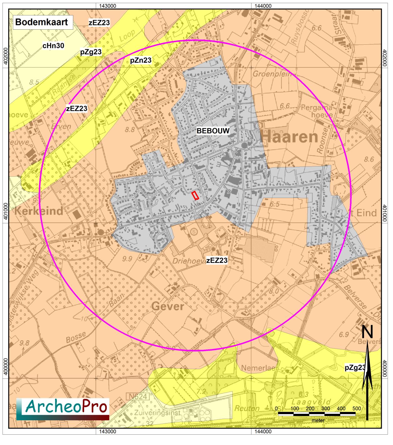 Archeologische onderzoek Burg. van de Venstraat, Haaren, Gemeente Haaren.