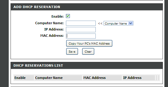 3.1 Het koppelen van het MAC-adres van de A129 aan een IP-adres (D-Link) Er zijn vele merken routers op de markt. Helaas ondersteunen niet alle routers bovenstaande functies.