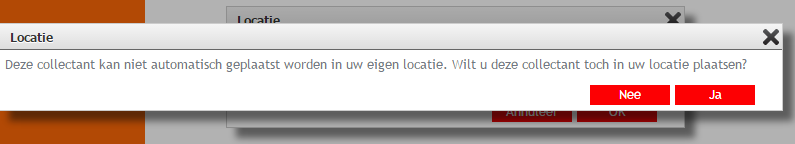 U vult de gegevens van de collectant zo volledig mogelijk in. De voorletters vult u in zonder puntjes, deze voegt het systeem namelijk automatisch toe.