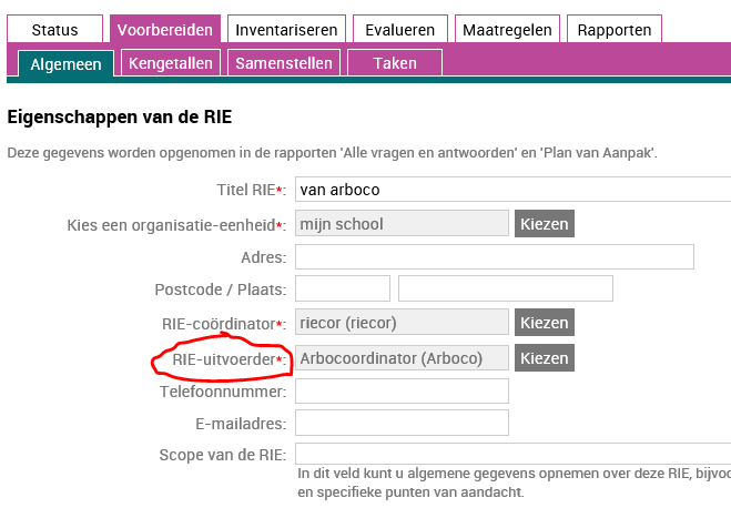 Bijlage 2: Rollen in de Arboscan-VO De mogelijkheden met betrekking tot invoer, vertoning en export van informatie worden bepaald door de rollen en rechten die de ingelogde gebruiker heeft.