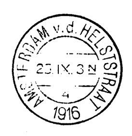 AMSTERDAM v.d. HELSTSTRAAT 3 KBBK 0065 Opgeleverd door De Munt op 28 mei 1918. Het stempel werd toegezonden op 1 juni 1918. Gebruiksperiode van 2 juni 1918 tot en met 28 oktober 1940. AMSTERDAM v.d. HELSTSTRAAT 4 KBBK 0066 Opgeleverd door De Munt op 23 september 1916.