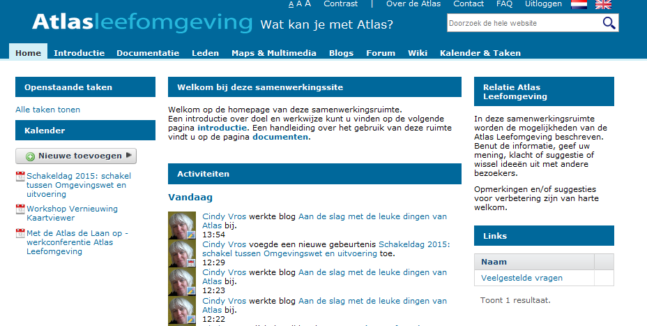1 Werken met Social Office, de online werkomgeving van Atlas 1. Log met uw testaccount in op www.atlasleefomgeving.nl 2. Ga naar Mijn atlas om uw persoonlijke pagina te openen.