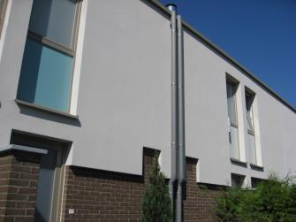 Buitenmuren Inleiding Verschillende technieken: Buitenisolatie: Houtbebording Bepleistering (ETICS) Harde bekledingen (vetage) Prefab harde bekledingen (veture) Na-isolatie van spouwmuren