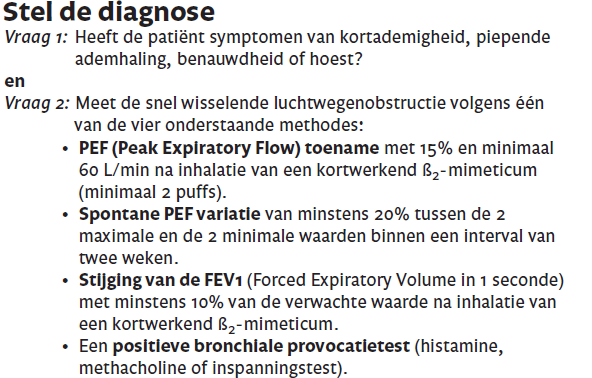 Michelle, 11 jaar oud Pijn op de borst, plots opgekomen, tijdens training Tennist intensief, 2 uur per dag Antecedenten: Als baby wheeze Eczema Familiaal: Vader: hooikoorts Moeder: allergie voor