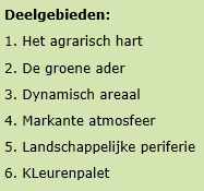 In deze Structuurvisie Buitengebied wordt per deelgebied en per mogelijke activiteit hoe de gemeente dat samen met de initiatiefnemer wenst te bereiken. Daarbij worden vier niveaus onderscheiden.