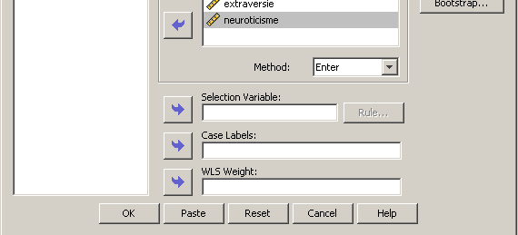 Voorbeeld SPSS SPSS