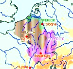 (Holland, Limburg, Luxemburg) en Germania Superior (het oosten van Frankrijk, Zwitserland). Dit was een uitstekende oplossing.