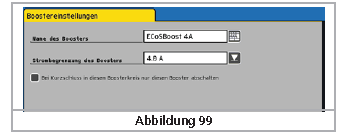 69 21.2.2. ECoSBoost configureren Voor iedere aangesloten ECoSboost booster kunnen de stroom en de naam gewijzigd worden.