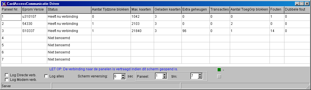 3.3.3 Communicatiemodule Om na te kijken of de verbinding echt bestaat kan het communicatiedeel zichtbaar worden gemaakt.