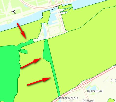 Ontwerpverordening Njkerk: Arkervaart en Nieuw Hulcksteijn: Arkervaart en aangrenzende natuur is zonder motivatie uit EHSnatuur gehaald.