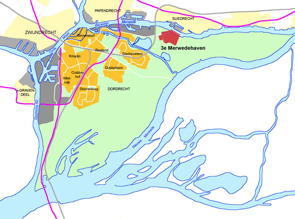 HOOFDSTUK 1 Inleiding 1.1 Aanleiding en doel Aan de noordoostzijde van het Eiland van Dordrecht ligt het bedrijventerrein en de gesloten stortplaats Derde Merwedehaven.