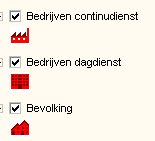 R001 bestemmingsplan Industrieterrein Leuken Noord: onderzoek externe veiligheid Figuur 17: ligging bevolkingsvlakken Voor zover de twee onderzoeksgebieden elkaar overlappen, is gebruik gemaakt van