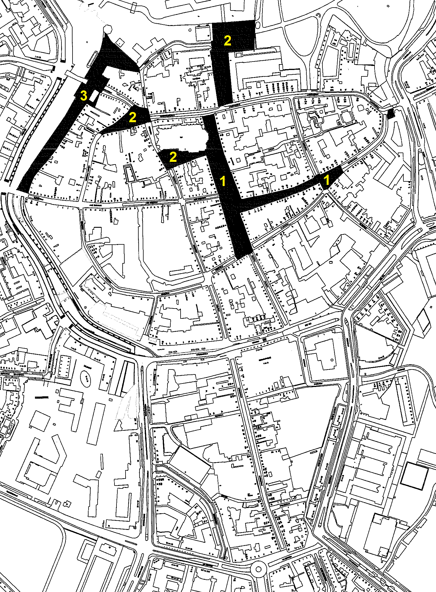 Kaart 2: Pleinen en pleinvormige ruimten (tweede wijziging) 1 Grote Markt,