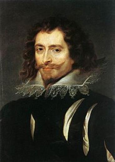 George Villiers, hertog van Buckingham, was de vertrouweling en vriend van de openlijk homoseksuele Jacobus I, vader van Karel I ( Christ had John, and I have George ).