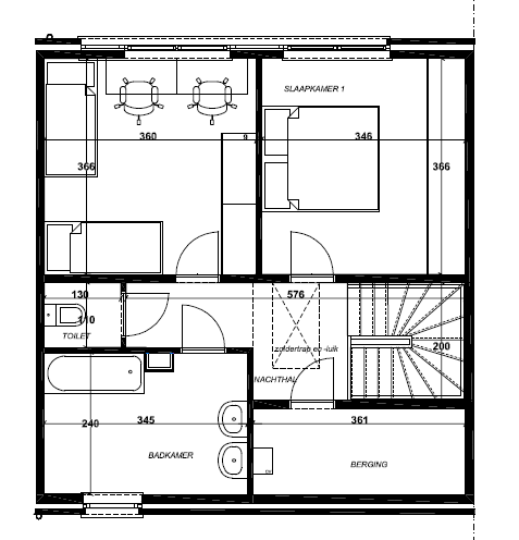 2.4 TYPE 3A GELIJKVLOERS NIVEAU +1 BIJLAGE 1 -