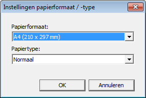 3. Documenten afdrukken Printerstuurprogramma (dialoogvenster Afdrukvoorkeuren): Klik op het tabblad [Papier/ Afdrukkwaliteit]. 2.