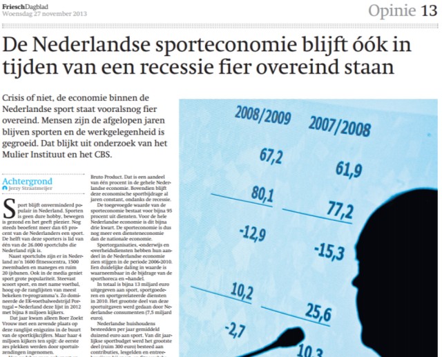 Voor de landelijke pers zijn onderzoeksuitkomsten van het Mulier Instituut regelmatig aanleiding om aandacht aan te besteden aan het betreffende thema.