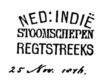 Spoorwegpkt no 2: 1893 NED: INDIË VIA NAPELS Stempeltype ASZB 0022 Op 6 juli 1893 werden twee stempels verstrekt met de tekst: NED:INDIË VIA NAPELS aan het Spoorwegpostkantoor nummer 2.