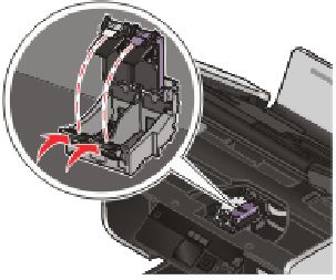 13 Open de folieverpakking van de kleureninktcartridge en verwijder de kleurencartridge uit de verpakking.