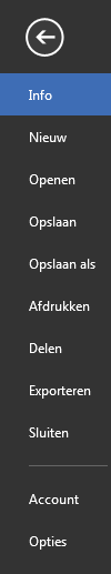 1. Minimaliseer het lint door te klikken op het pijltje rechts in het scherm 2. Maximaliseer het lint door te kiezen voor Tabbladen en opdrachten weergeven 1.2.2 EXTRA TABBLADEN Voor bepaalde functies wordt automatisch een extra tabblad aan het lint toegevoegd.