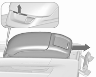 Stoelen, veiligheidssystemen 43 Armsteun Basisarmsteun FlexConsole-armsteun De armsteun kan naar voren worden geschoven. Onder de armsteun bevindt zich een opberglade. Opbergruimte armsteun 3 71.