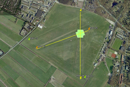 Graswortelbescherming met PERFO De kruising van landingsbaan 18 met baan 25 van vliegveld Hilversum is in augustus 2015 voorzien van Perfo; matten die de wortels van ons gras beschermen tegen de