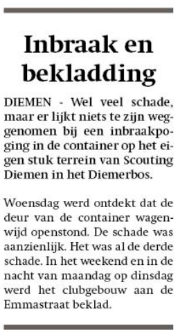 Op donderdagavond 10 december schonk Scouting Diemen chocomel en glühwein bij het gemeentehuis van Diemen in het kader van de