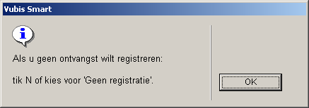 Wanneer u het scherm probeert te verlaten zonder een keuze te maken, verschijnt onderstaande melding: 414.2.