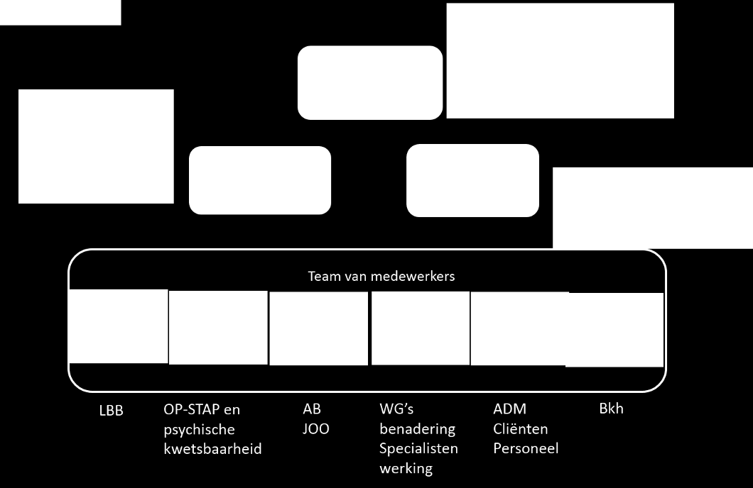 5 OVERZICHT AFGELOPEN WERKINGSJAAR 5.1 Leiderschap Leiderschap vanuit onze organisatie werd tot oktober 2015 gedragen door de directeur strategische ontwikkeling en de operationeel directeur.