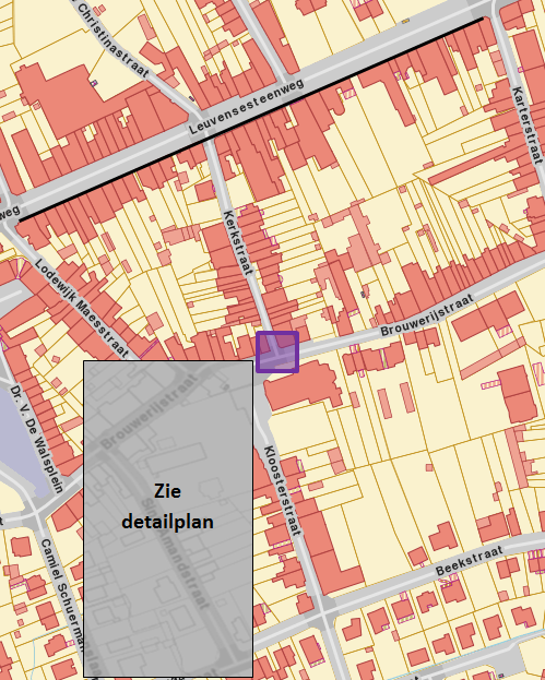 Fase 1: van 29 juni tot ongeveer 21 augustus In de Sint-Amandstraat beide zijden - en het stuk van de Brouwerijstraat van aan de Sint- Amandstraat tot aan de hoek met de Kloosterstraat zal in het